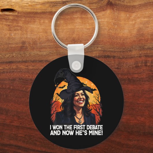 Kamala Harris Halloween gewann die erste Debatte i Schlüsselanhänger (Vorderseite)
