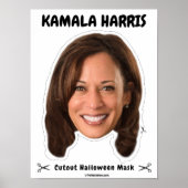 Kamala Harris Halloween Mask Poster (Vorne)