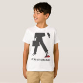 Kamala Harris Heels treten auf Red Mega Hat wählen T-Shirt (Vorne ganz)