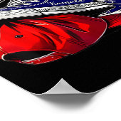 Kamala Harris High Heels Stepping auf Red Hat Poster (Ecke)