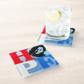 Kamala Harris HOPE Untersetzer (Schrägansicht)