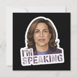 Kamala Harris I Speak, Zitat zur historischen Deba Dankeskarte