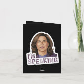 Kamala Harris I Speak, Zitat zur historischen Deba Einladung (Rückseite)