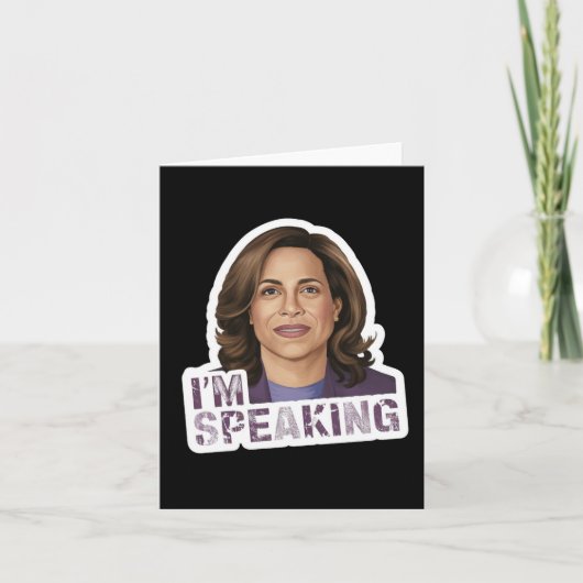 Kamala Harris I Speak, Zitat zur historischen Deba Einladung (Vorderseite)