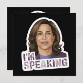 Kamala Harris I Speak, Zitat zur historischen Deba Save The Date (Vorne/Hinten)