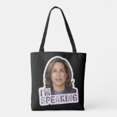 Kamala Harris I Speak, Zitat zur historischen Deba Tasche (Rückseite)