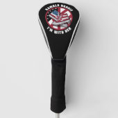 Kamala Harris Ich bin mit ihrem Patriotischen Konv Golf Headcover (Vorderseite)