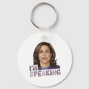 Kamala Harris, ich spreche hoffnungsvoll Zitat Schlüsselanhänger