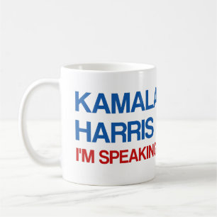 Kamala Harris, ich spreche! Kaffeetasse