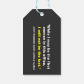 Kamala Harris ich werde nicht die letzte sein Geschenkanhänger (Rückseite)