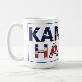 Kamala Harris in Flag-Farben Kaffeetasse