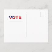 Kamala Harris in Flag-Farben Postkarte (Rückseite)