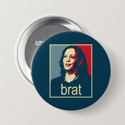 Kamala Harris ist brav Button (Vorne & Hinten)