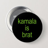 Kamala Harris ist brav Button (Vorne & Hinten)