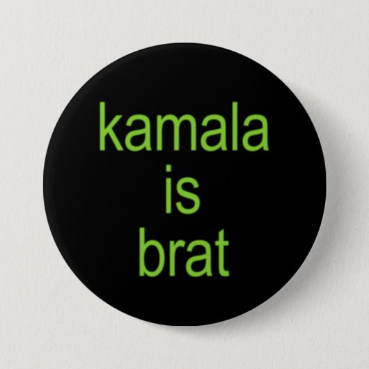 Kamala Harris ist brav Button (Vorderseite)