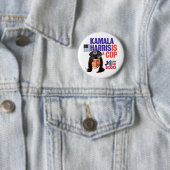 Kamala Harris ist ein Polizist Button (Beispiel)