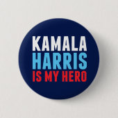 Kamala Harris ist Mein Held Button (Vorderseite)