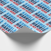 Kamala Harris ist Mein Held Geschenkpapier (Ecke)