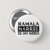Kamala Harris ist mein Held - Präsident 2024 Button (Vorne & Hinten)