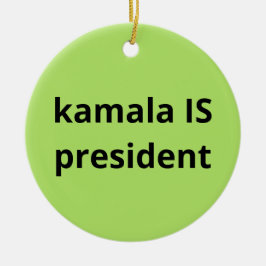 Kamala Harris ist Präsident der Wahlen 2024 Keramik Ornament