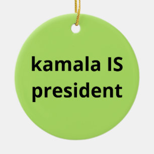 Kamala Harris ist Präsident der Wahlen 2024 Keramik Ornament