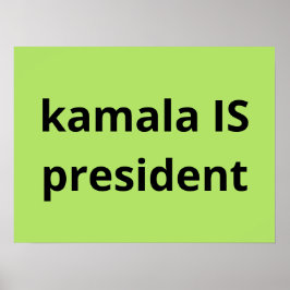 Kamala Harris ist Präsident der Wahlen 2024 Poster