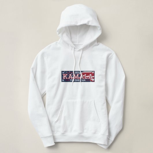 KAMALA HARRIS "JA, SIE KANN" 2024Frauenhaus Hoodie (Design vorne)