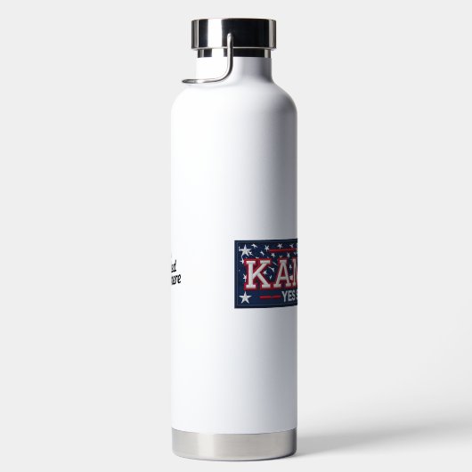KAMALA HARRIS "JA, SIE KANN" Insulinflasche Trinkflasche (Rechts)