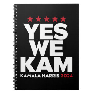 Kamala Harris Ja, wir schaffen es, US-Präsidentin Notizblock