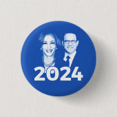 Kamala Harris Josh Shapiro 2024 Button (Vorderseite)