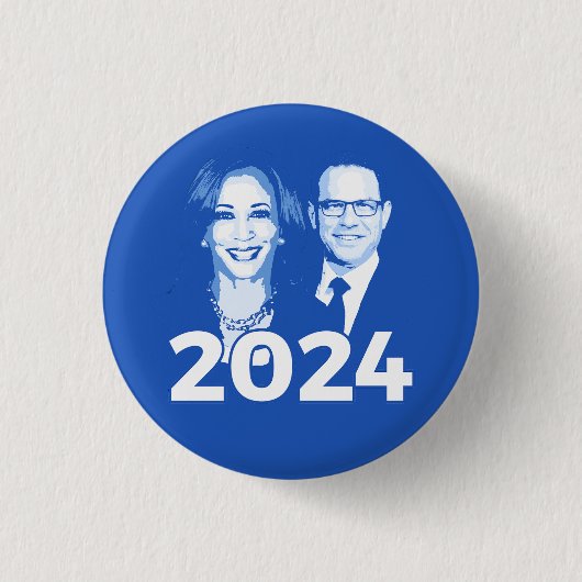 Kamala Harris Josh Shapiro 2024 Button (Vorderseite)