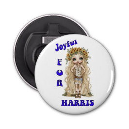 Kamala Harris Joyful Hippie Boho Niedlich Flaschenöffner