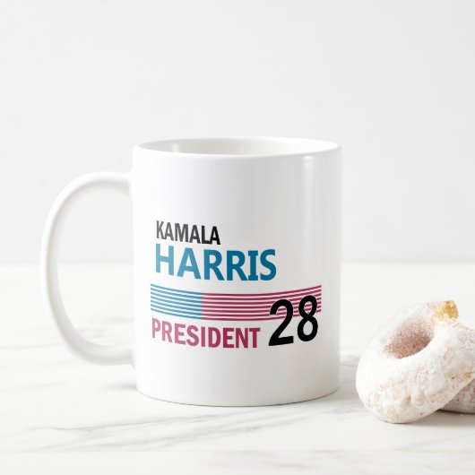Kamala Harris Kaffeetasse (Mit Donut)