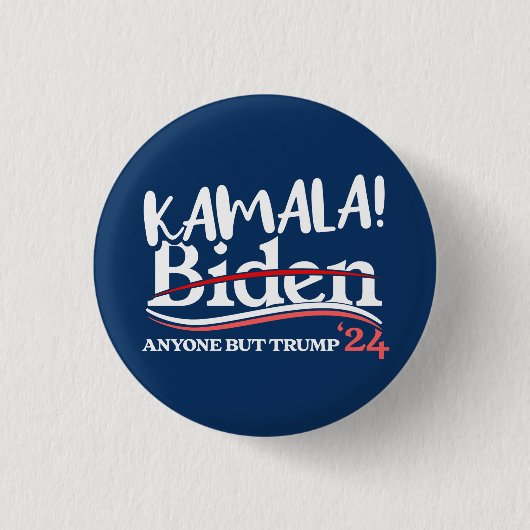Kamala Harris, Kamala 2024 für Frauen, Anti-Trump Button (Vorderseite)