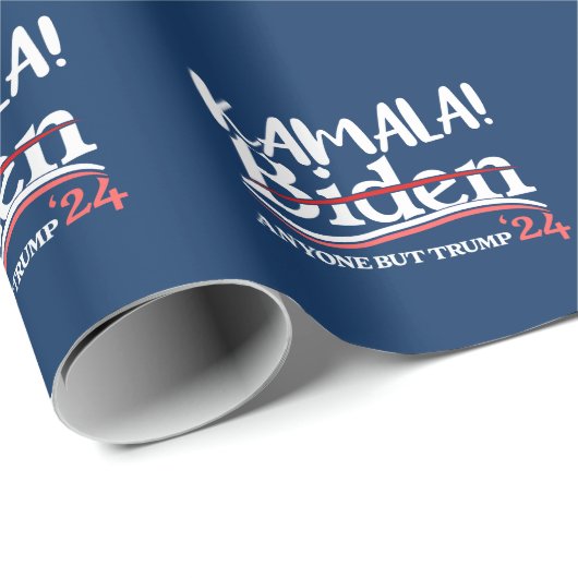 Kamala Harris, Kamala 2024 für Frauen, Anti-Trump Geschenkpapier (Rolleneckpunkt)