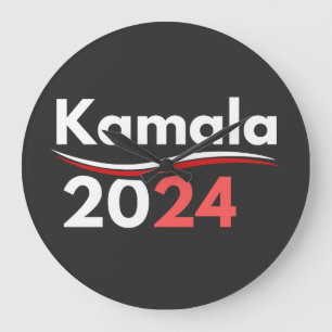 Kamala harris, kamala harris, kamala harris 2024 große wanduhr