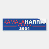 Kamala Harris Kampagne 2024 Blue Autoaufkleber (Vorne)