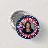 Kamala Harris Kampagne Button (Vorne & Hinten)