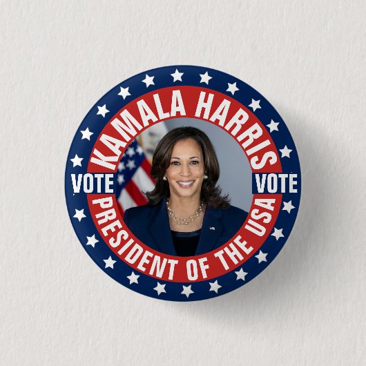 Kamala Harris Kampagne Button (Vorderseite)