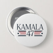 Kamala Harris Kampagne Button Präsident 2024 (Vorne & Hinten)