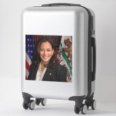 Kamala Harris Kandidat für das Amt des Präsidenten Aufkleber (Koffer)