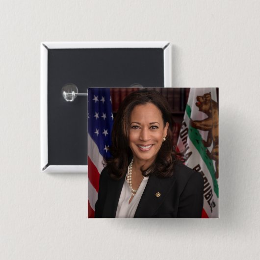 Kamala Harris Kandidat für das Amt des Präsidenten Button (Vorne & Hinten)