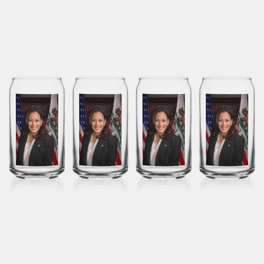 Kamala Harris Kandidat für das Amt des Präsidenten Dosenglas (Vorderseite)