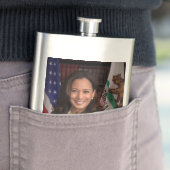 Kamala Harris Kandidat für das Amt des Präsidenten Flachmann (Beispiel)