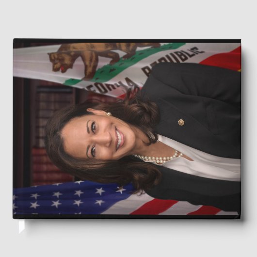 Kamala Harris Kandidat für das Amt des Präsidenten Gästebuch (Vorderseite)