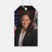 Kamala Harris Kandidat für das Amt des Präsidenten Geschenkanhänger (Rückseite)
