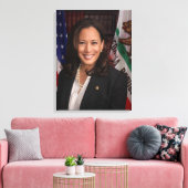 Kamala Harris Kandidat für das Amt des Präsidenten Leinwanddruck (Insitu (Wohnzimmer))