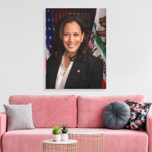 Kamala Harris Kandidat für das Amt des Präsidenten Leinwanddruck (Insitu (Wohnzimmer))