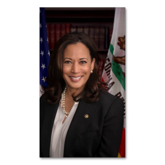 Kamala Harris Kandidat für das Amt des Präsidenten Magnetische Visitenkarte (Vorderseite Vertikal)
