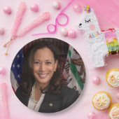 Kamala Harris Kandidat für das Amt des Präsidenten Pappteller (Party)